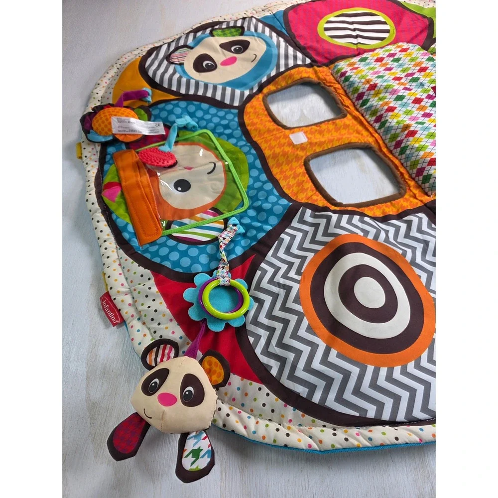 Infantino Play Away Shopping Cart High Chair Cover Animal Print Multi Color 35